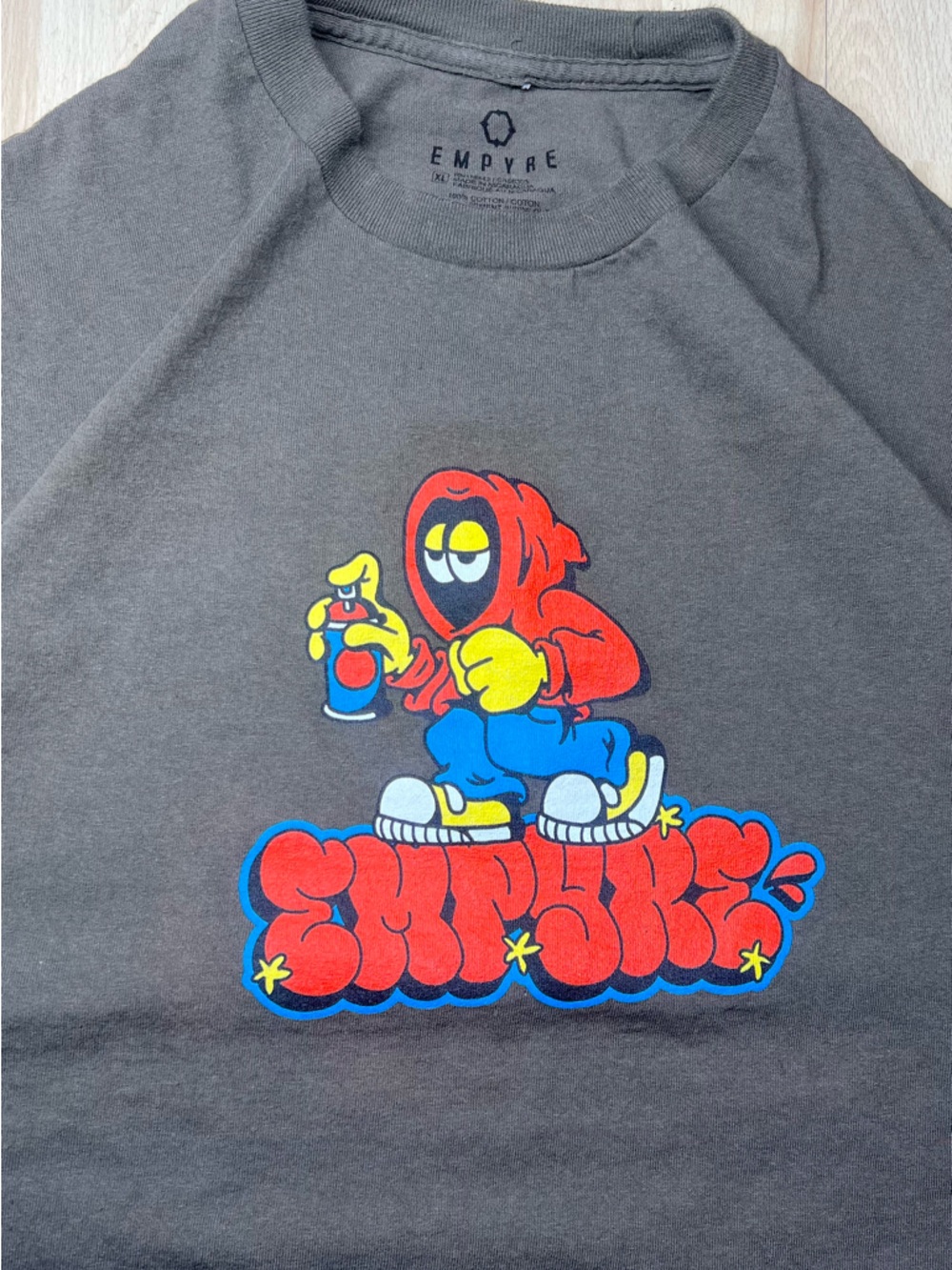 Empyre Graffiti Graphic Men's grey T-Shirt Size XL